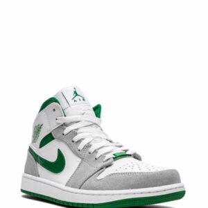 Alternative view of Air Jordan 1 Mid SE "Grey/Pine Green/White"