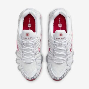 Alternative view of Nike Shox "Platinum Tint / Gym Red"
