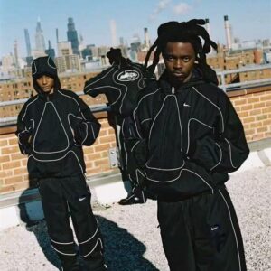 Alternative view of Nike x Corteiz NRG tracksuit Black and White
